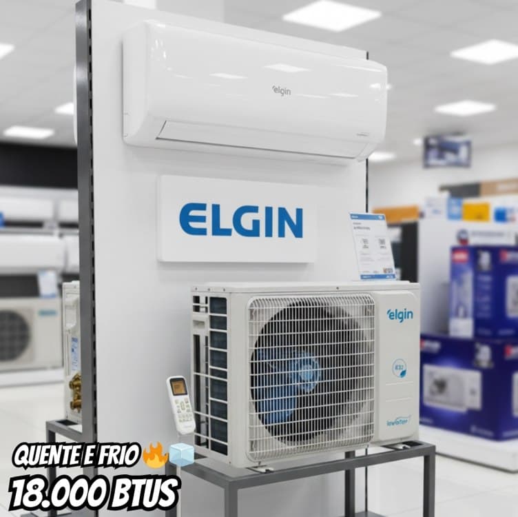 Ar Condicionado Split Elgin Eco Inverter II 18000 BTU/h Quente e Frio Monofásico 45HJQI18C2WC – 220 Volts